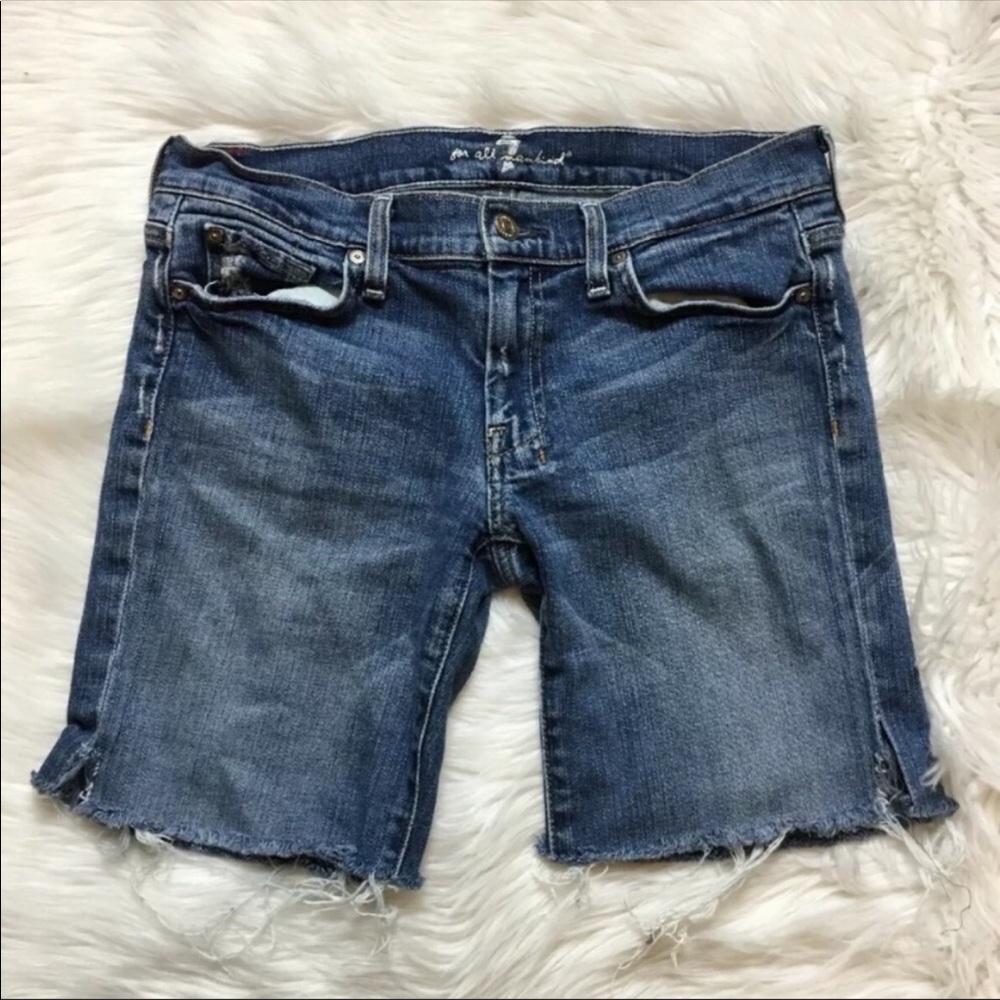 7 for all mankind - Dojo cutoff jean shorts